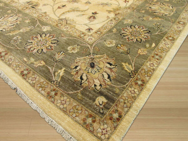 Ornate floral patterned area rug