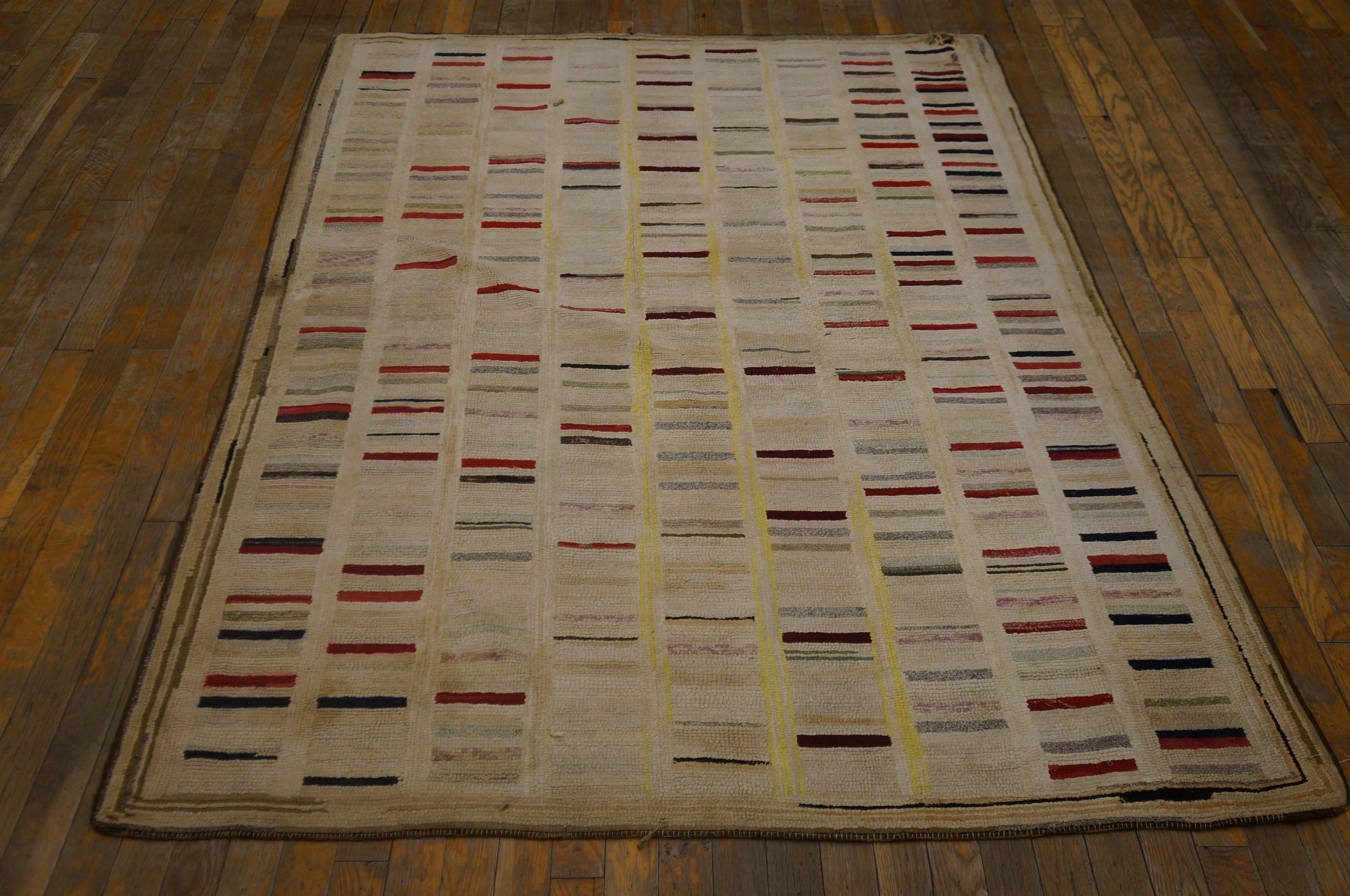 Antique American Hooked Rug American Allover 1920s