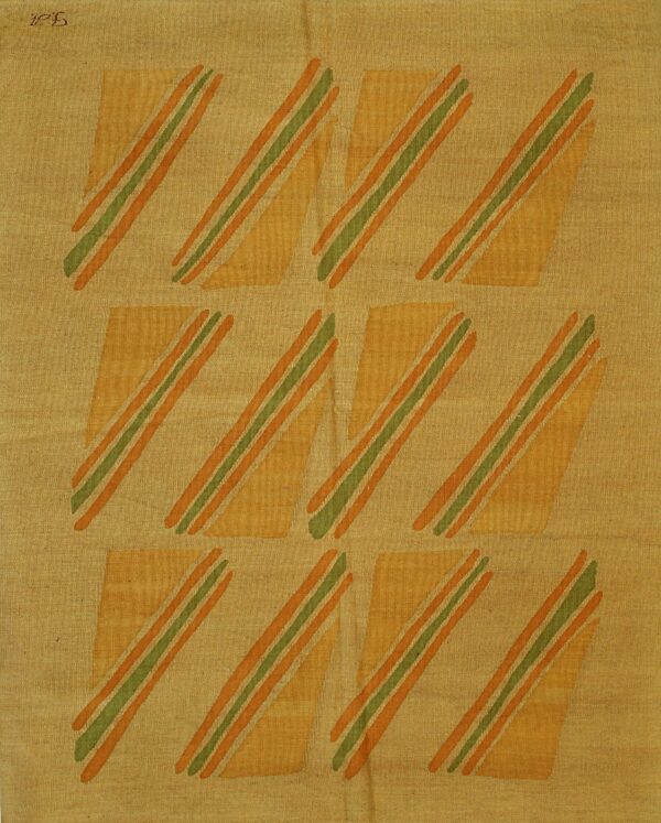 Abstract geometric pattern in warm colors.