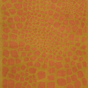 Abstract orange pattern on yellow background