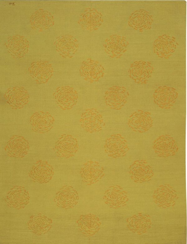 Dahlia exquisite orange flatweave wool rug