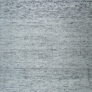Textured gray and charcoal low-pile rug with a subtle speckled abstract pattern.