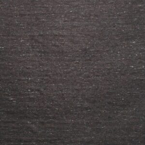 Dark brown textured rug featuring two wide horizontal stripes in light grey.