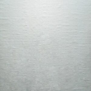 A light-colored, textured rug featuring bold horizontal dark gray stripes near the upper and lower edges.