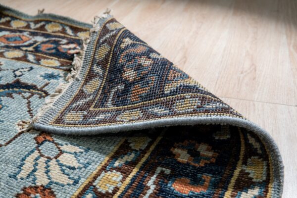 Lydia kazak navy hand knotted wool rug 4 Lydia kazak navy hand knotted wool rug - image 4