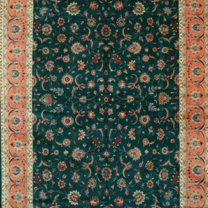 Intricate floral design on dark background.