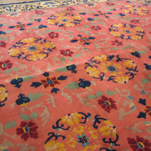 Colorful floral patterned area rug