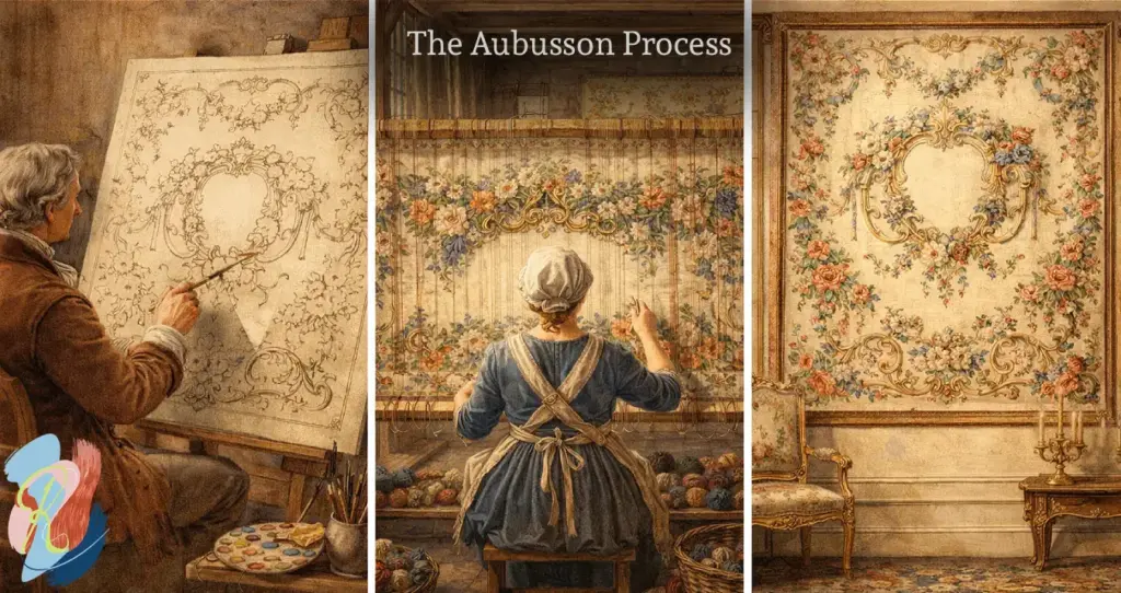 The aubusson process by rugs on net