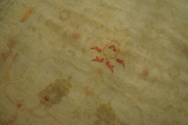 Antique large borlou turkish knotted rug, circa date: 1930s. This exceptional turkish borlou piece