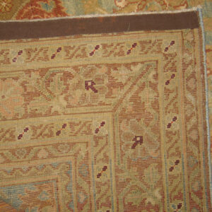 Intricate floral pattern on rug