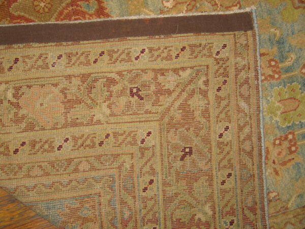 Intricate floral pattern on rug