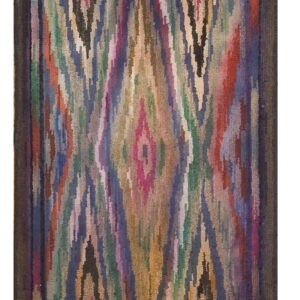 Colorful abstract pattern on rug