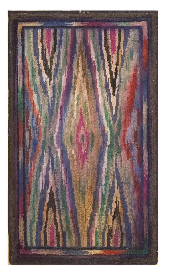 Colorful abstract pattern on rug