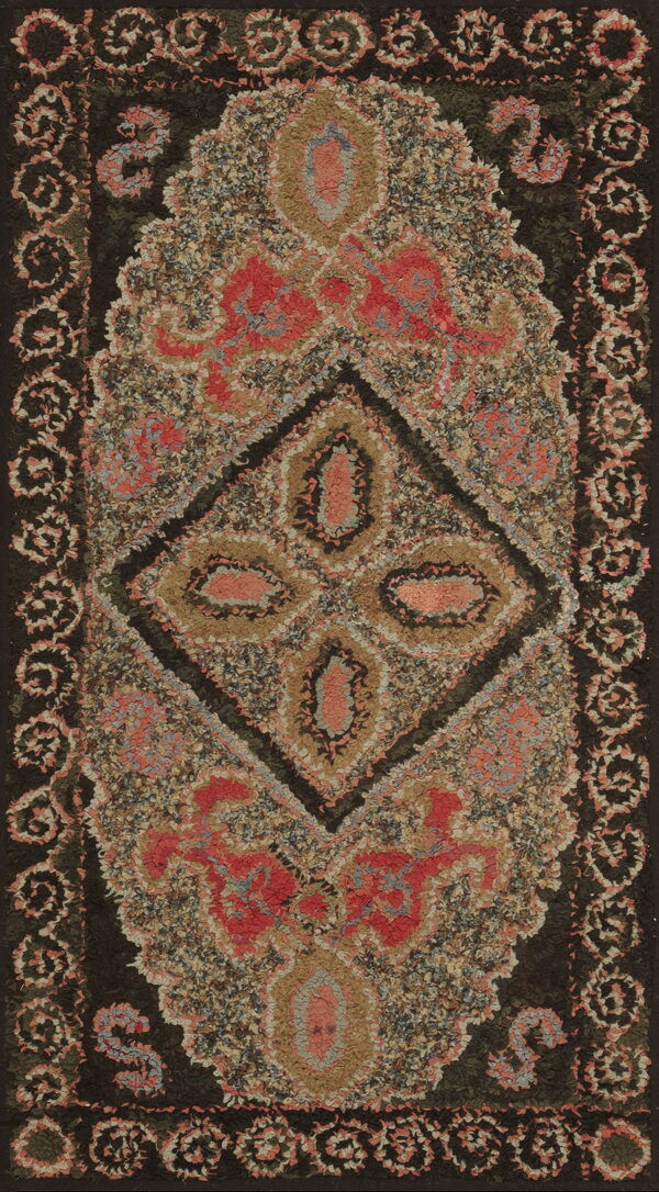 Colorful floral design on dark background