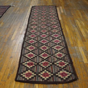 Colorful geometric patterned hallway runner