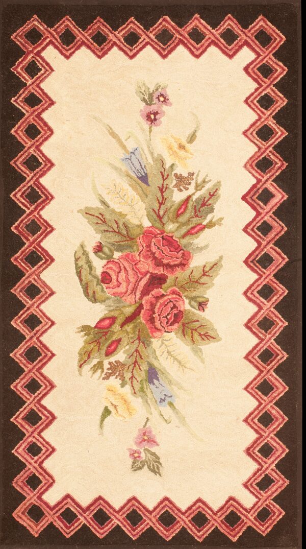 Floral design with decorative borders.