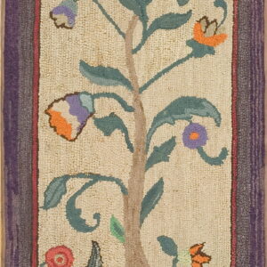 Colorful floral design on ivory background