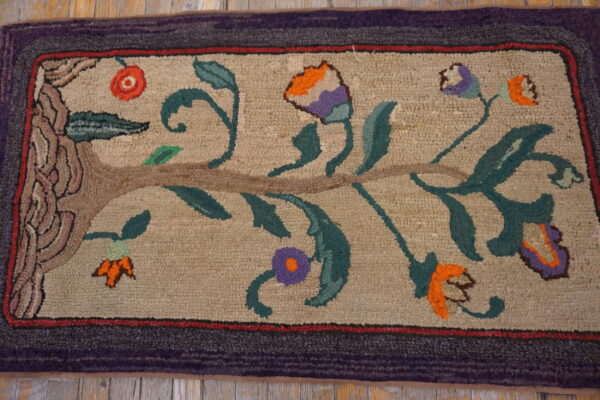 Colorful floral design on ivory background