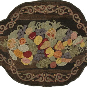 Colorful fruit design on dark background