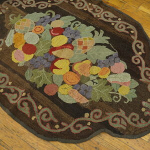 Colorful fruit design on dark background