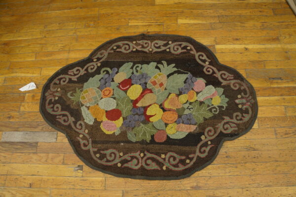 Colorful fruit design on dark background