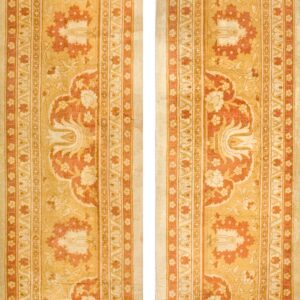 Intricate floral pattern on ivory background