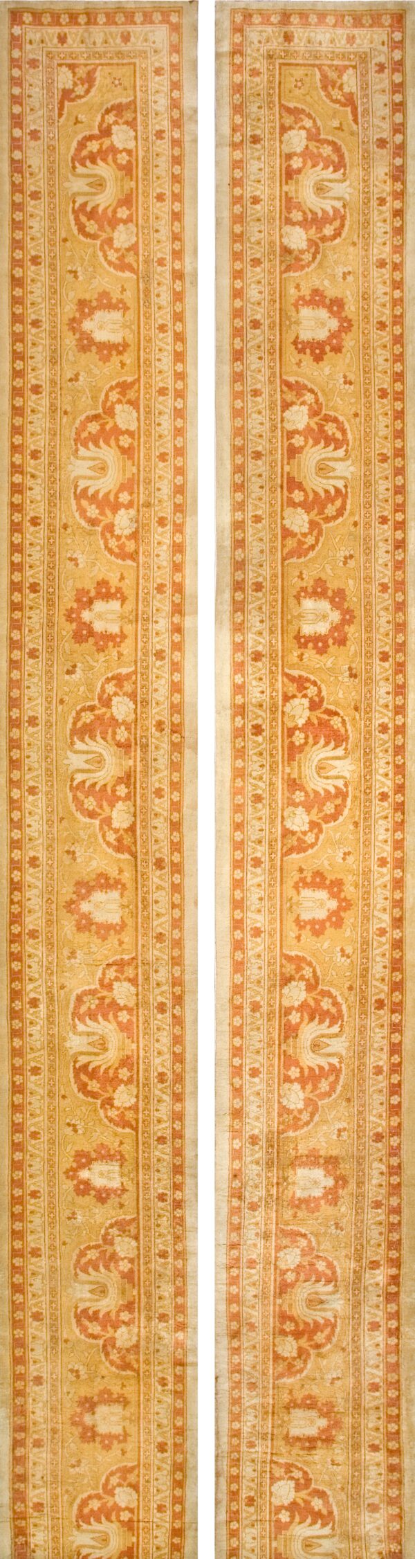Intricate floral pattern on ivory background