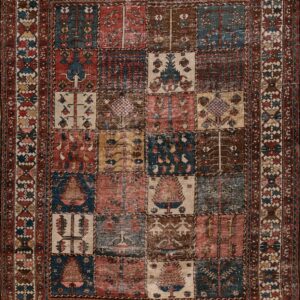 Worn Antique Allover Hand Knotted Pile Rug