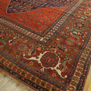 Colorful intricate Persian rug design