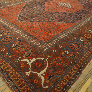 Colorful vintage Persian rug design