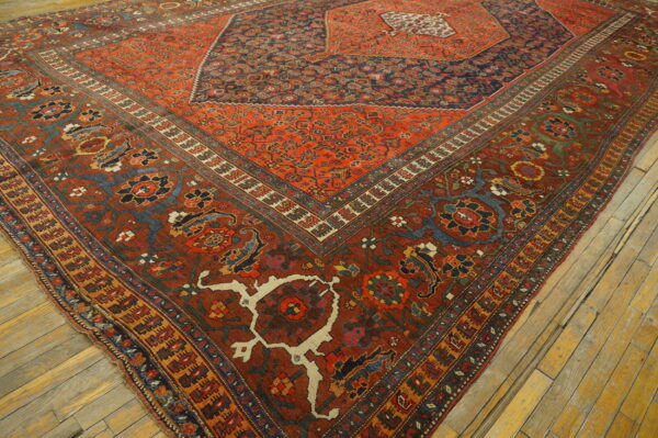 Colorful vintage persian rug design