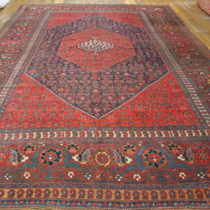 Colorful intricate Persian rug design