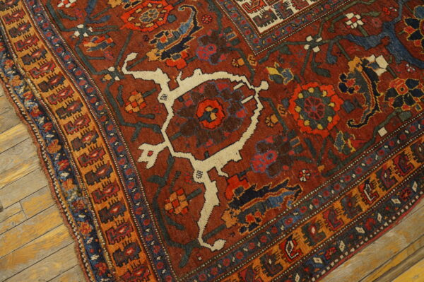Colorful vintage persian rug design
