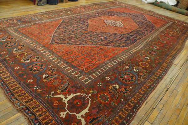 Colorful vintage persian carpet design
