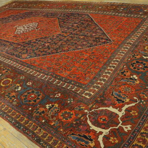 Colorful intricate Persian rug design