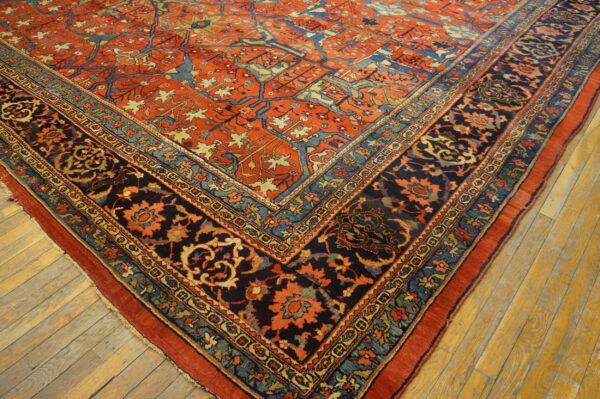 Colorful intricate antique persian rug
