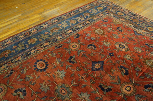 Rustic large scale tribal design antique big persian bidjar rug - image 9