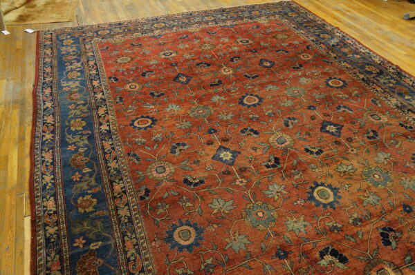 Rustic large scale tribal design antique big persian bidjar rug - image 11