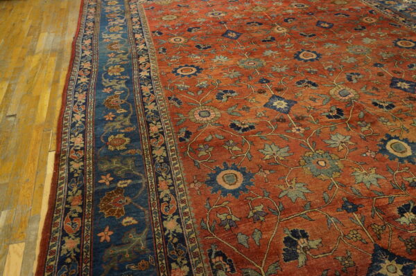 Rustic large scale tribal design antique big persian bidjar rug - image 12