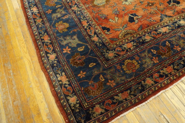 Rustic large scale tribal design antique big persian bidjar rug - image 6