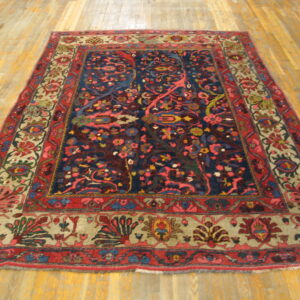 Colorful floral-patterned Persian rug