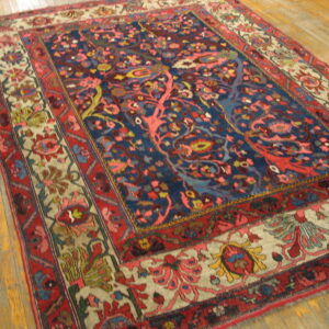 Colorful floral patterned Persian rug