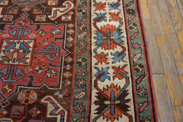Beautiful tribal design late 19th century antique caucasian kazak runner rug - image 9