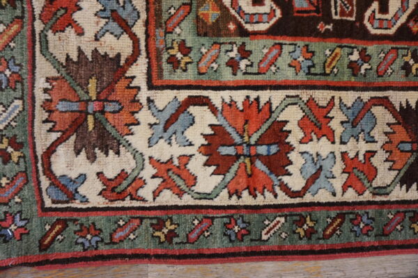 Beautiful tribal design late 19th century antique caucasian kazak runner rug - image 10