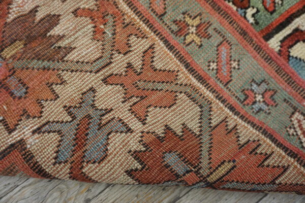 Beautiful tribal design late 19th century antique caucasian kazak runner rug - image 11