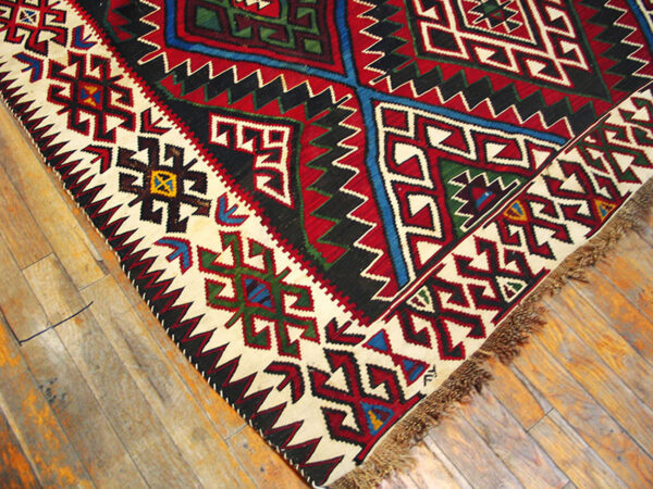 Antique caucasian - kilim caucasian multicolor 1930s rug - image 4