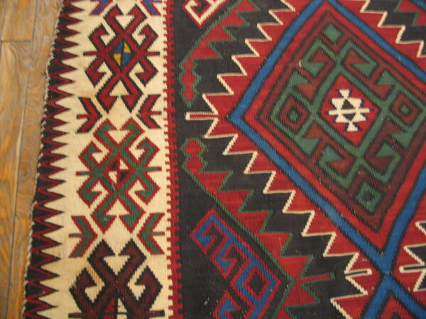 Antique caucasian - kilim caucasian multicolor 1930s rug - image 3
