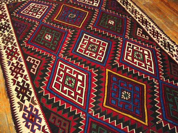 Antique caucasian - kilim caucasian multicolor 1930s rug - image 5