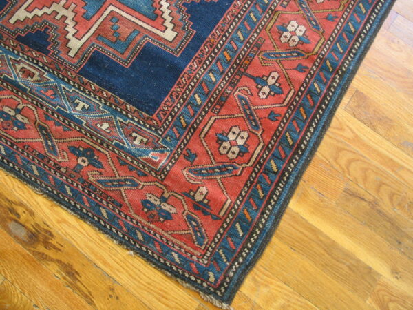 Tribal antique caucasian caucasian lesghi rug - image 2