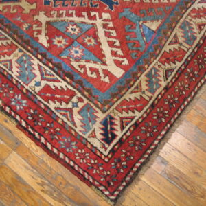 Colorful traditional patterned wool rug